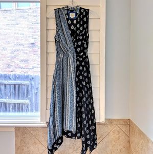 Anthropologie Maeve Faux Wrap Dress with Pockets